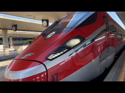 Frecciarossa 1000 9406 NB Arrives at Firenze Santa Maria Novella Station in Florence Italy 7/3/2023