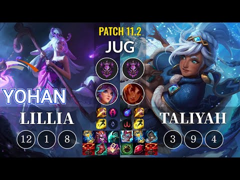HLE yoHan Lillia vs Taliyah Jungle - KR Patch 11.2