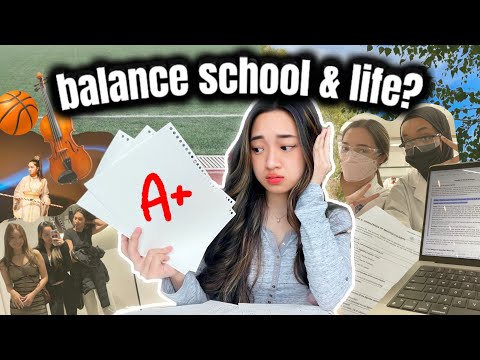 how to BALANCE SCHOOL and EXTRACURRICULAR activities while having a life ✌🏻