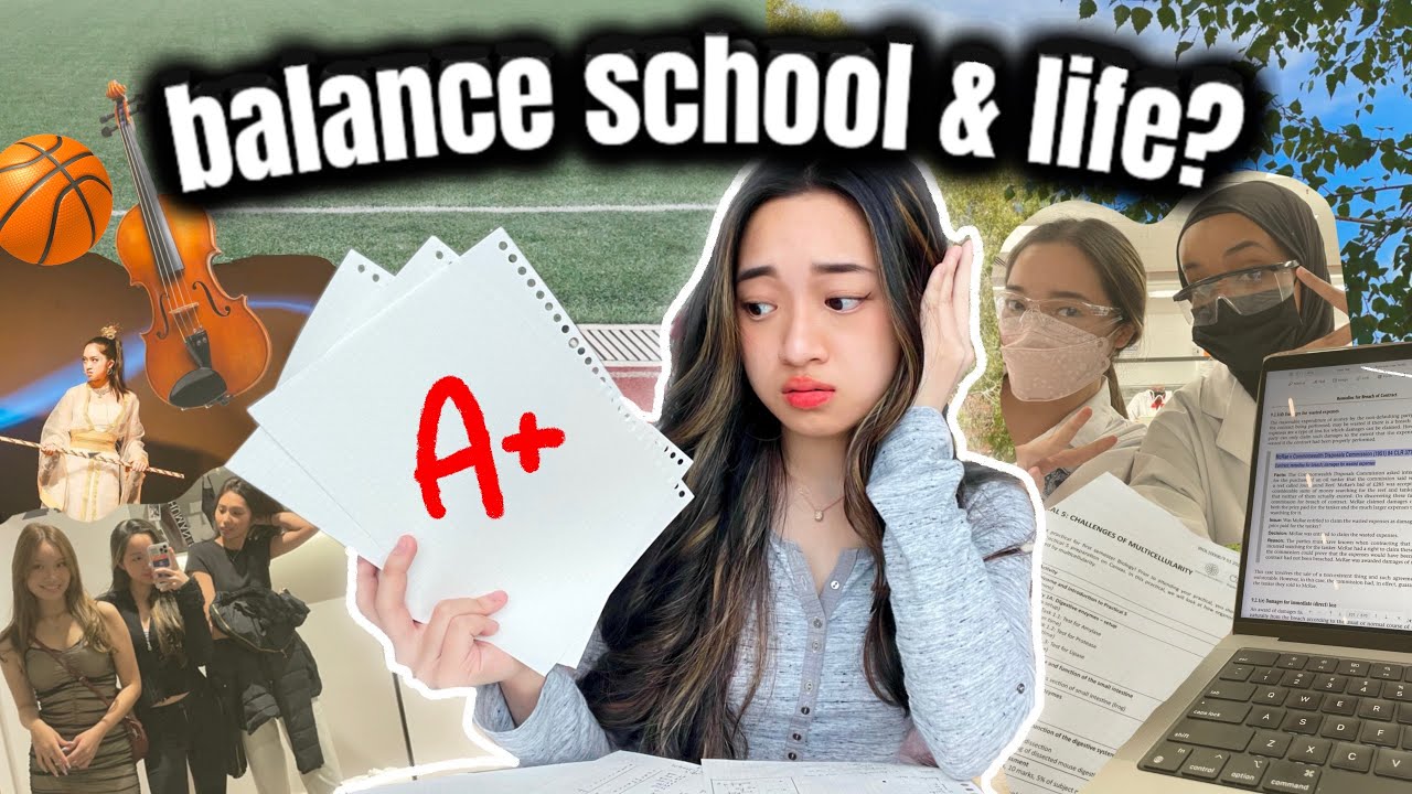 how to BALANCE SCHOOL and EXTRACURRICULAR activities while having a life ✌🏻