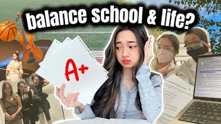 how to BALANCE SCHOOL and EXTRACURRICULAR activities while having a life ✌🏻
