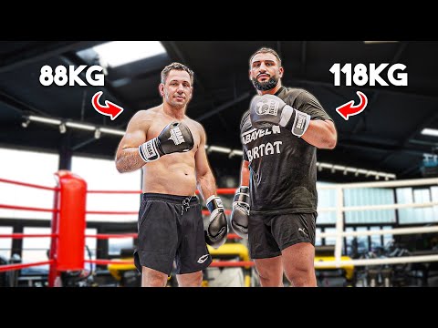 European heavyweight champion @agitkabayelboxing challenges me to sparring!