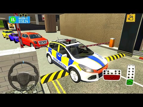 Ford Focus Crime Police Car Driving - Multi Floor Parking Garage - Android Gameplay