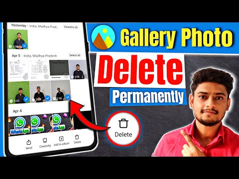 What should I do if my photos are not getting deleted from the gallery? Gallery photos are not ge...