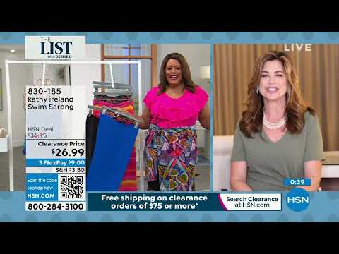 kathy ireland Swim Sarong