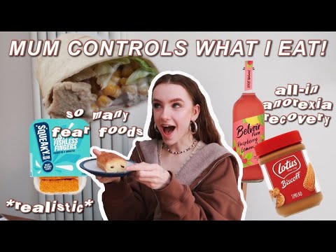 MUM CONTROLS EVERYTHING I EAT FOR A DAY - all-in anorexia recovery | rorecovering