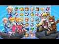 Mario Kart World Vs Mario Kart 8 Deluxe Peach Vs Mario Vs Rosalina Costume Comparison