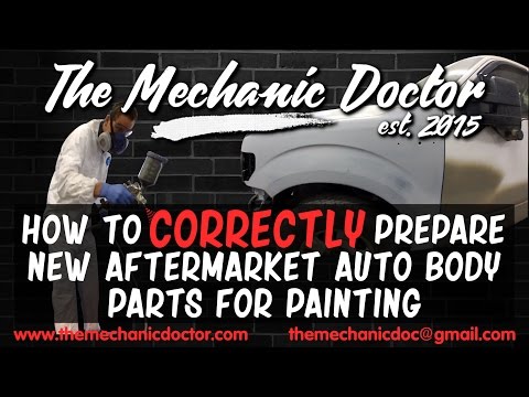 How to Prep Any New Aftermarket Auto Body Parts for Painting