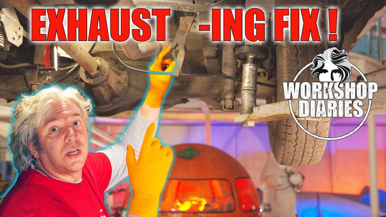 Why Fixing This Vintage Ford Transit Ice Cream Van's Exhaust Was NOT Impossible!