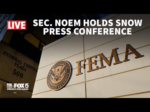 LIVE: Sec. Noem holds press conference on winter weather at FEMA headquarters | FOX 5 DC