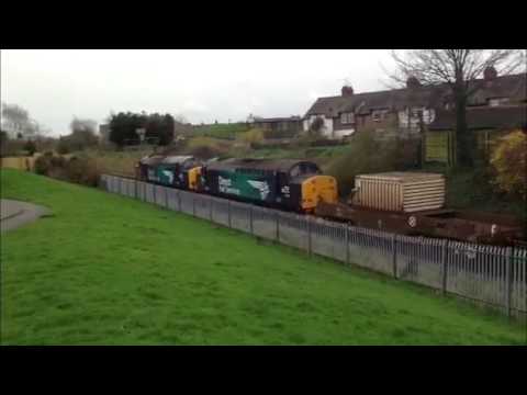 37038 + 37716 6K41 1458 Valley Nuclear Electric   Crewe Coal Sidings Drs