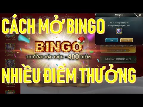 Hướng dẫn mở bàn BINGO lấy trang phục BUTTERFLY Đông êm đềm nhanh nhất Liên quân mobile