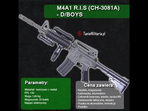 M4A1 R.I.S (CH-3081A) FIRMY D/BOYS - TANIEMILITARIA.PL