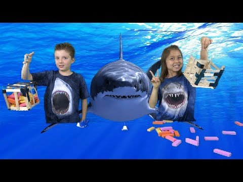 Shark week STEM build a shark cage