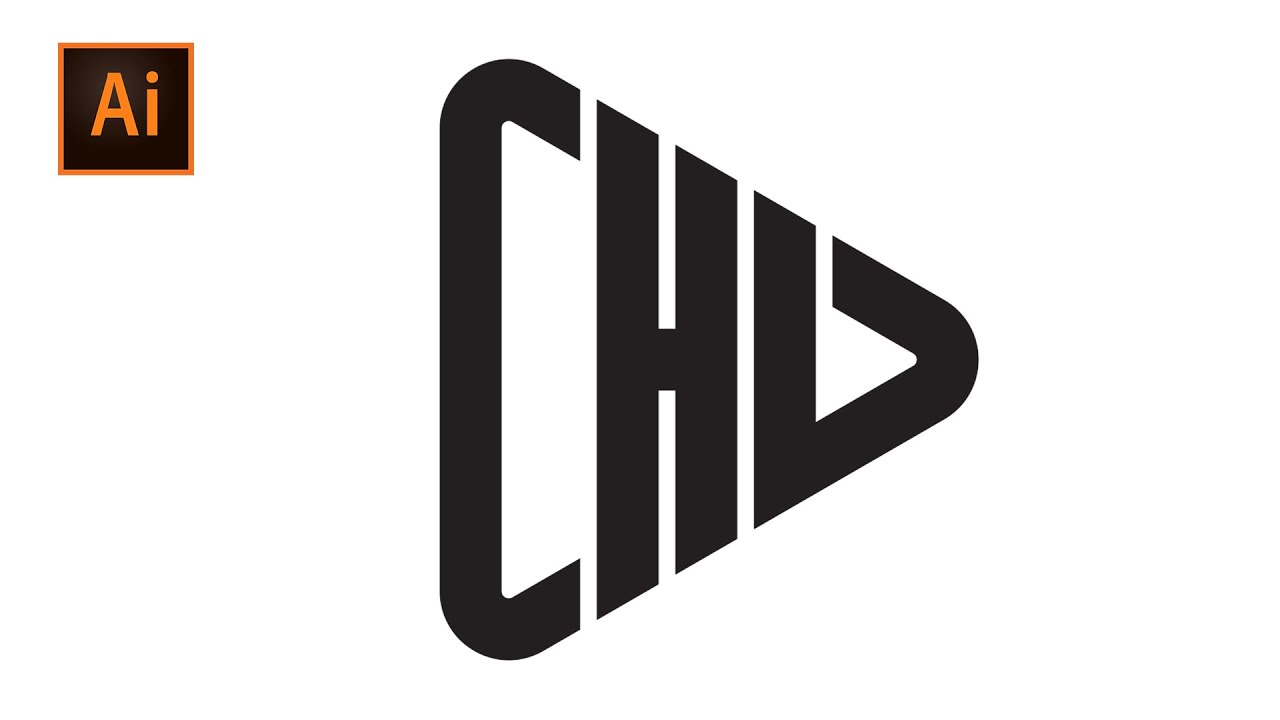 CHD MONOGRAM || Illustrator Monogram Logo Tutorial