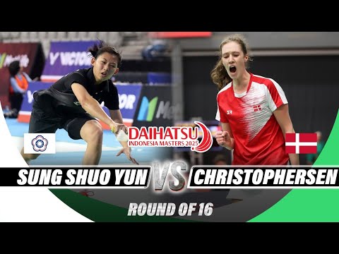 Sung Shuo Yun (tpe) vs. Christophersen (den) | Indonesia Masters 2025 | R16