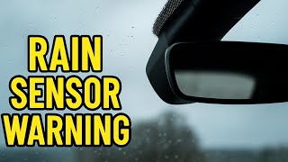 RAIN SENSOR WARNING! The Hidden Fix Dealers Won’t Tell You 🚨