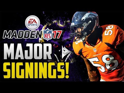 Madden 17 Baltimore Ravens Franchise Mode: Major Free Agent Signings! Ep 26 PS4