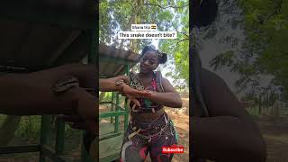 We made a stop on our Ghana trip to  see a snake #ghanavlog #firsttimeInGhana