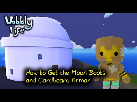 How to Get the Moon Boots and Cardboard Armor in Wobbly Life
