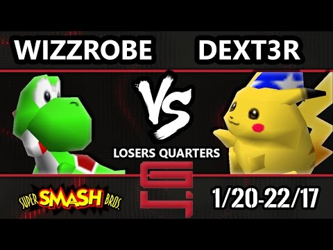Genesis 4 Smash 64 - Wizzrobe (Yoshi) Vs. Dext3r (Pikachu) SSB64 Losers Quarters