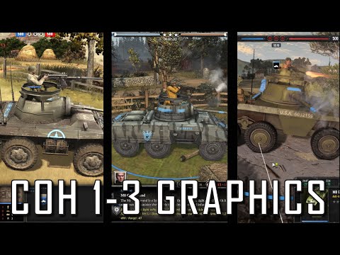 Company of Heroes 1, 2,  & 3 (beta) - Graphics and animation comparison