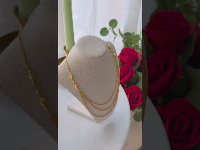 قلادة فاتنة المبروم 3 دور  عيار 21