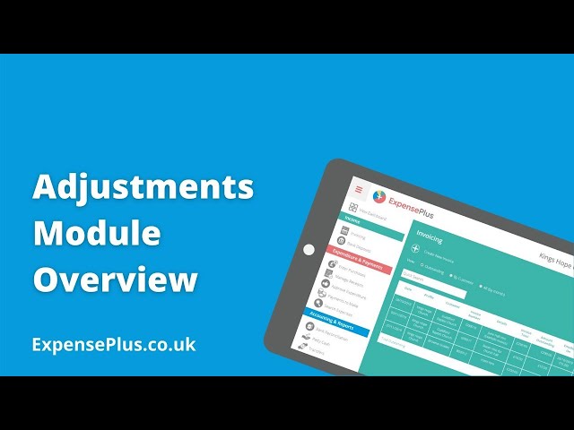 Adjustments Module Overview - title board