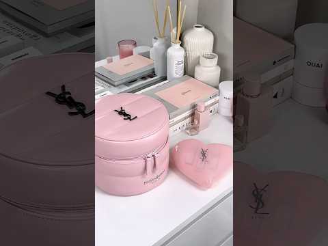 New @YSLBeautyOfficial candy glaze & that vanity case!!!🩰☁️🏹 #makeup #sephora #preppy #pretty