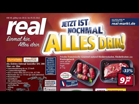 🛒 Real Katalog Prospekt 28. Februar bis 5. März 2022 - Neuigkeiten, Angebote Deutschland 🇩🇪