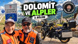 Dolomit ve Alpler 3. Gün | Otobandan Çıktık, İtalya'nın Virajlarına Daldık! 🇮🇹🏍️