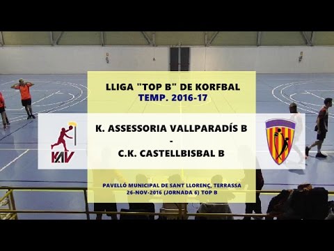 Vallpa B - CKC B (J6 TOP B) Lliga Nac. B de Korfbal 2016-17