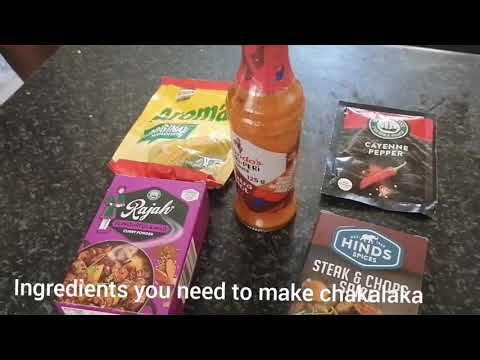 Homemade chakalaka with nandos sauce |easy way to make chakalaka