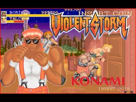 [Konami]Violent storm Arcade Hardest-Boris No Death Playthrough