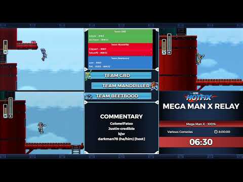 Mega Man X1-8 Team Relay Race - AGDQ HOTFIX 05/31/2020