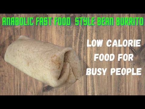 Low Calorie Fast Food Style Bean Burrito