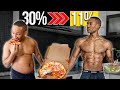 What You Should Be Eating TO GET LEAN | 30% to 11% Body Fat