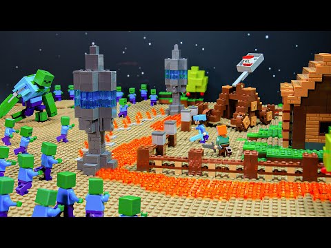 Brickmine - LEGO Wars Movie Compilation - Lego Stop Motion (Minecraft Animation)