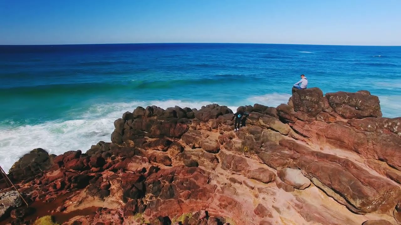 Experience the aerial views of Coolangatta Beach.