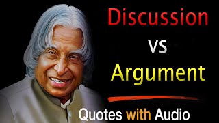 Discussion vs argument by Abdul kalam sir  | New Whatsapp Status & Quotes|A. P. J Quotes of Life