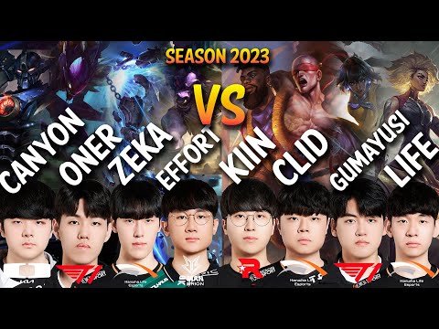 Canyon, Oner, Zeka, Effort VS Kiin, Clid, Gumayusi, Life - Patch 13.15 KR Ranked