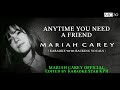 Mariah Carey Anytime You Need A Friend KARAOKE With BACKING VOCALS OFFICIAL