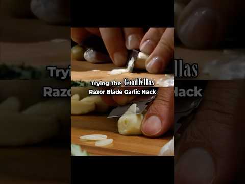 Trying the Iconic Garlic Razor Blade Hack from Goodfellas
