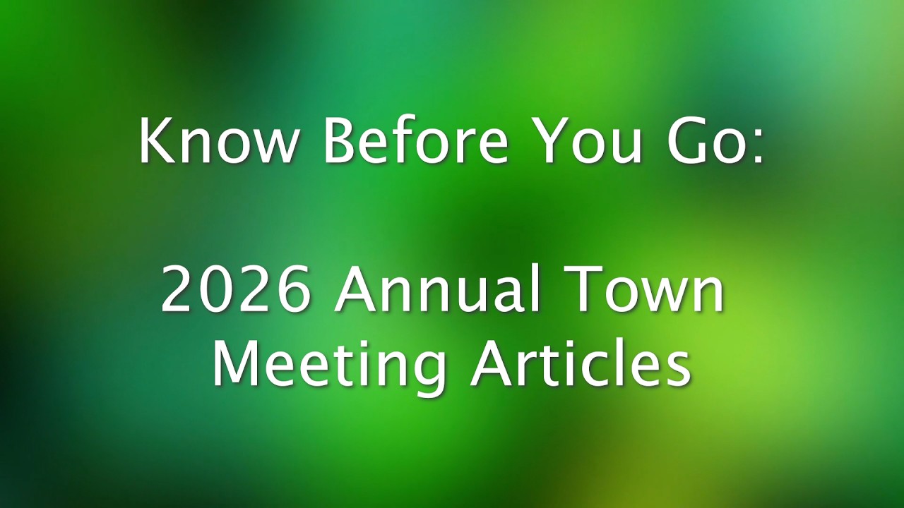 From the Town Meeting