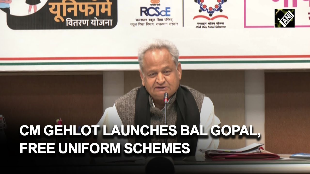 Rajasthan CM Ashok Gehlot launches Bal Gopal, Free Uniform schemes