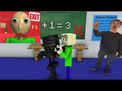 Monster School : BALDI'S BASICS CHALLENGE - Minecraft Animation