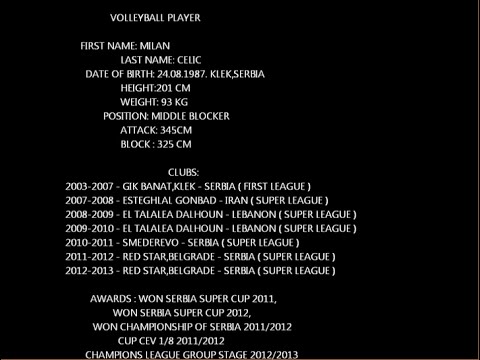 Milan Celic-Middle blocker Highlights-Red Star Belgrade