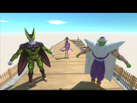 CELL PERFECR VS PICCOLO DEATH RUN - Animal Revolt Battle Simulator