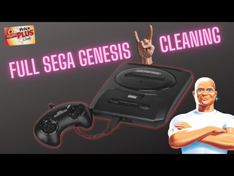 FULL Clean on a Sega Genesis Model 2 A!