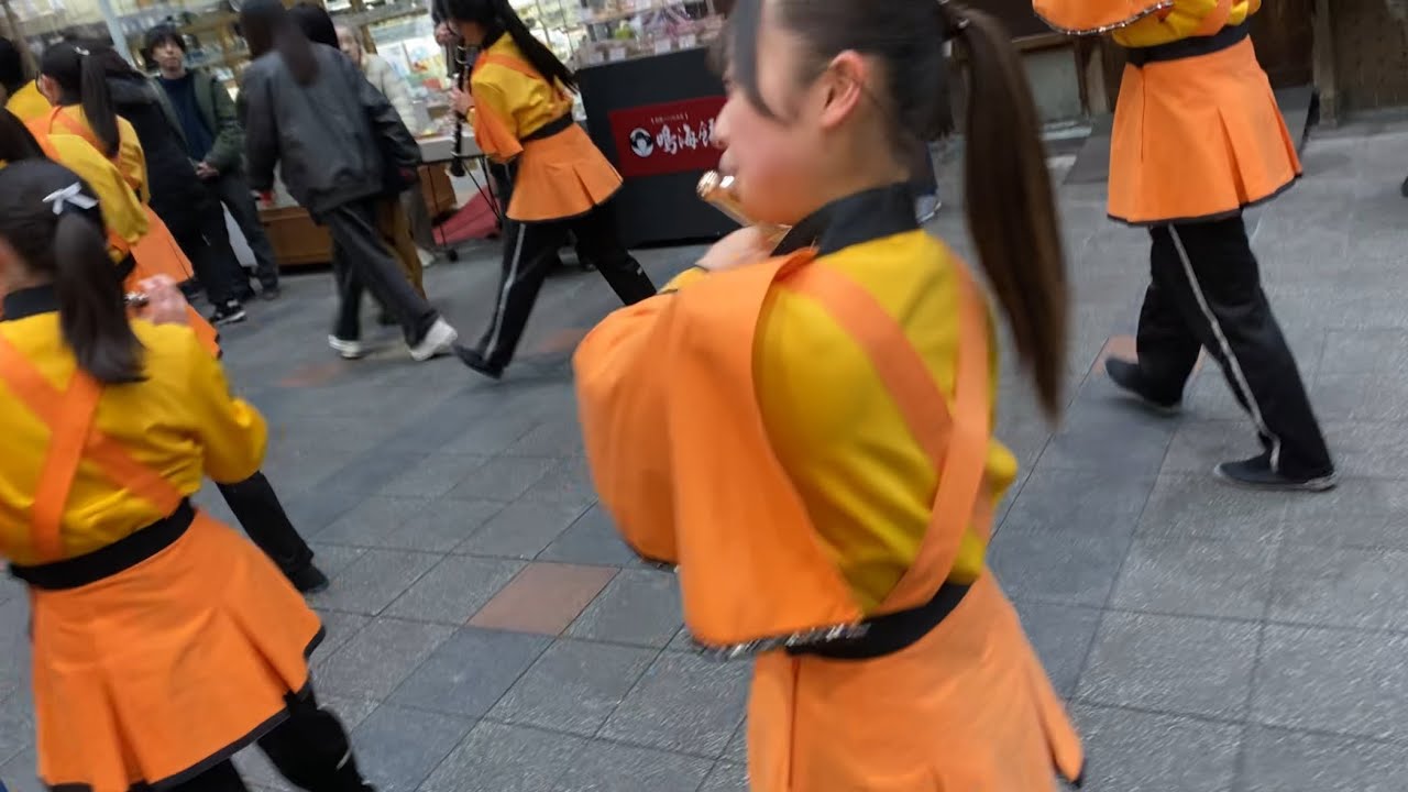 京都橘高校吹奏楽部　伏見わくわくフェスタ2026大手筋商店街パレード